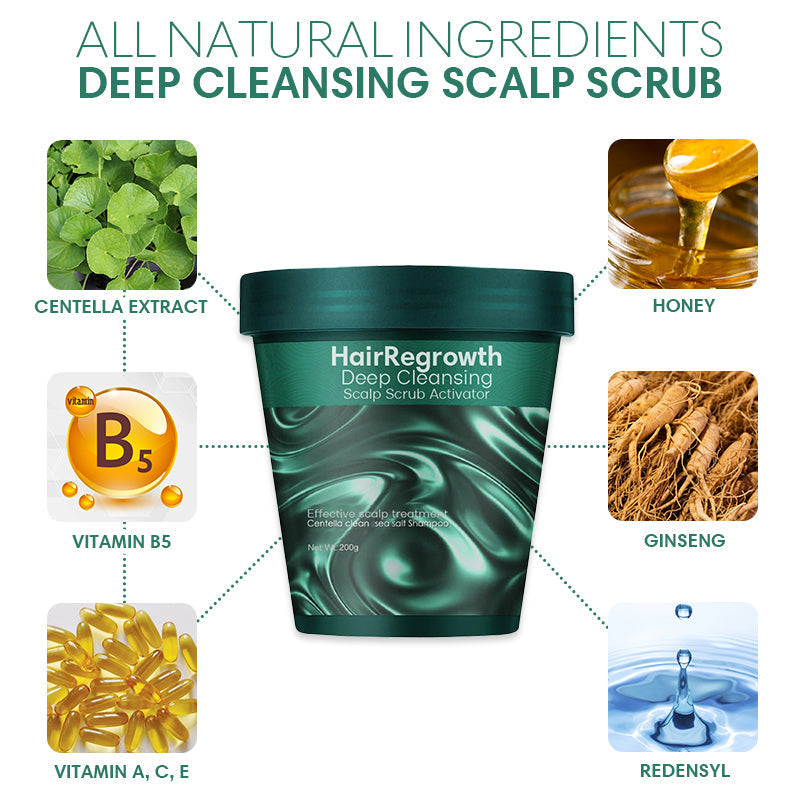 HairRegrowth Deep Cleansing Scalp Scrub Activator 6